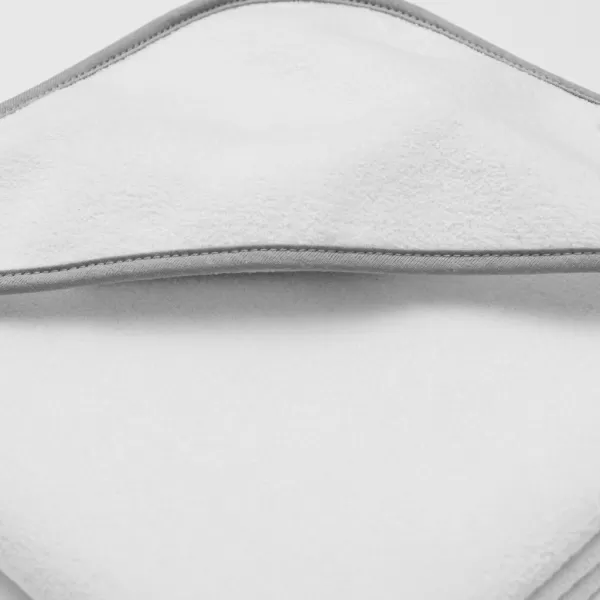 New Baby Dětská froté osuška s kapucí BASIC 80x80 bílo-šedá