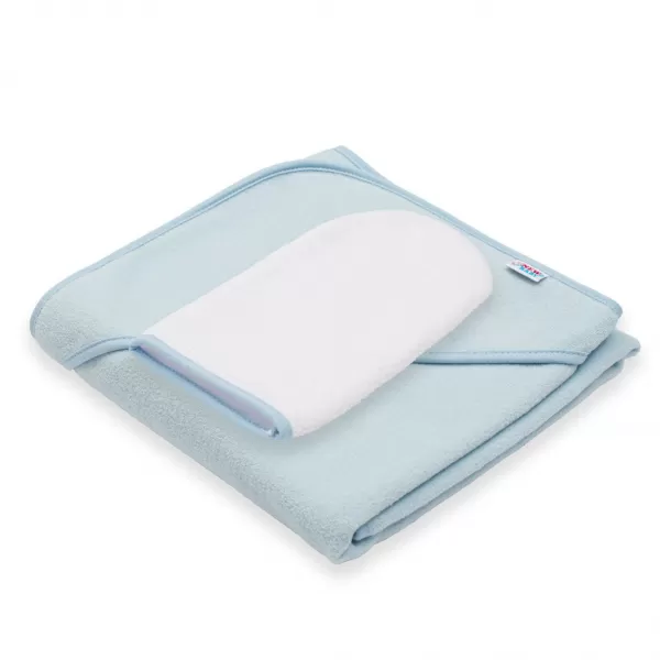 New Baby Dětská froté osuška s kapucí BASIC 80x80