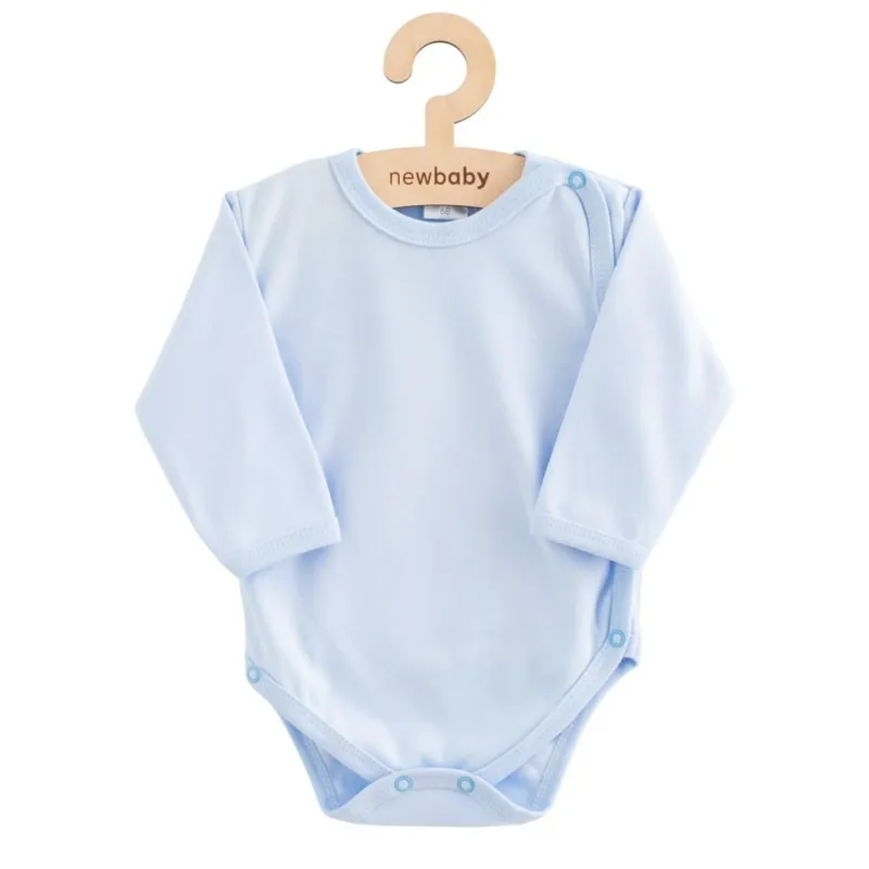 New Baby Kojenecké celorozepínací body Classic II modré