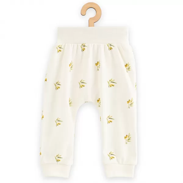 New Baby Kojenecké kalhoty z organické bavlny Olivy