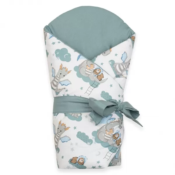 New Baby Oboustranná dětská zavinovačka Dráček 80x80 cm