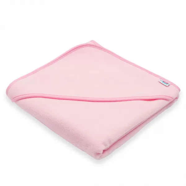 New Baby Dětská froté osuška s kapucí BASIC 80x80 ružová