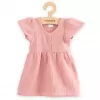 New Baby Kojenecké mušelínové šaty pink