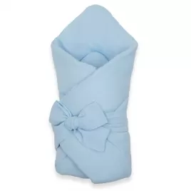 New Baby Mušelínová šněrovací zavinovačka blue
