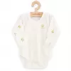 New Baby Kojenecké body s dlouhým rukávem z organické bavlny Olivy