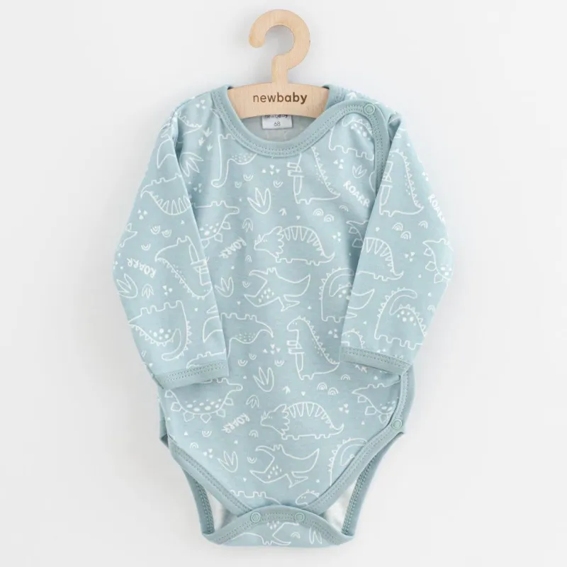 New Baby Kojenecké celorozepínací body Classic II Uni 3ks mátové