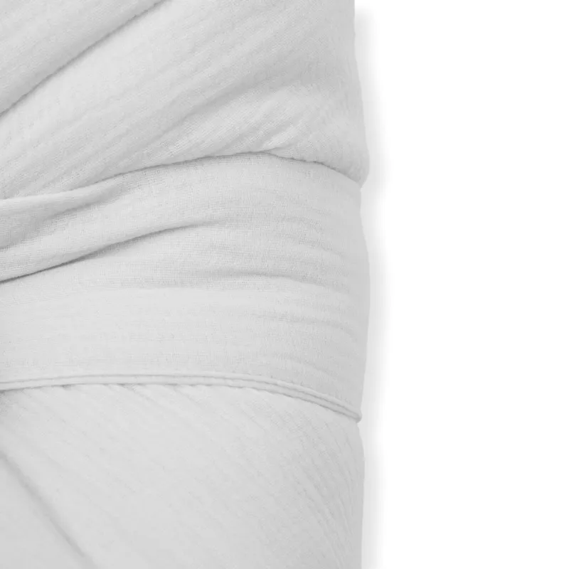New Baby Mušelínová šněrovací zavinovačka white