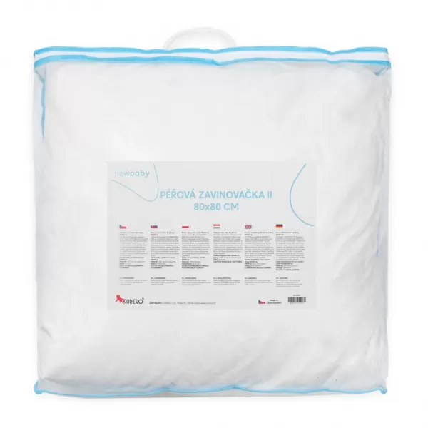 New Baby Luxusní péřová zavinovačka - péřová výplň 80x80 cm