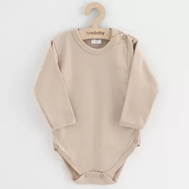 New Baby Kojenecké celorozepínací body Classic II světle béžové
