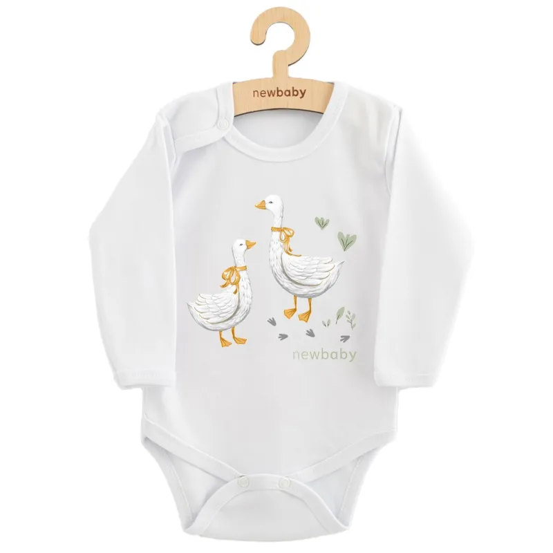 New Baby Dětské body s potiskem Husičky
