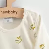 New Baby Kojenecké šaty z organické bavlny s dlouhým rukávem Olivy