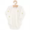 New Baby Kojenecké body s dlouhým rukávem z organické bavlny Olivy