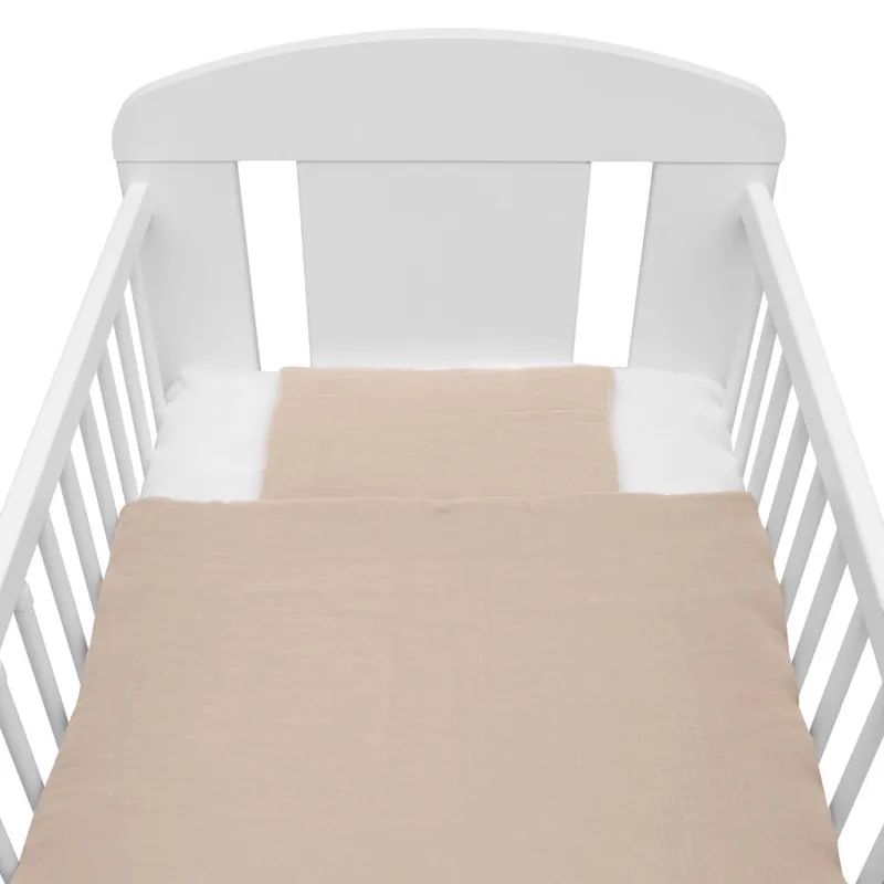 New Baby Mušelínový set s výplní 80x70 cm béžový