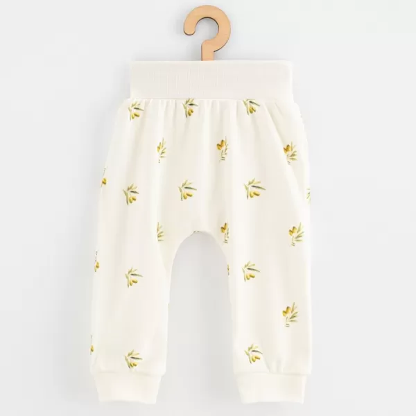 New Baby Kojenecké kalhoty z organické bavlny Olivy