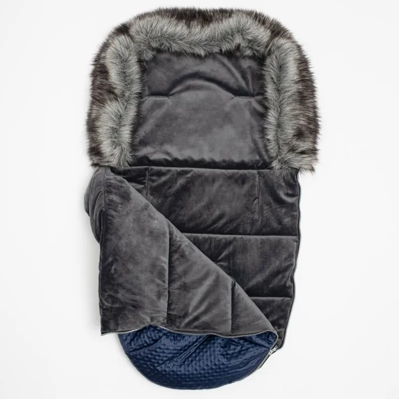 New Baby Zimní fusak Lux Fleece blue