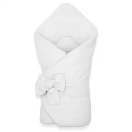 New Baby Mušelínová šněrovací zavinovačka white