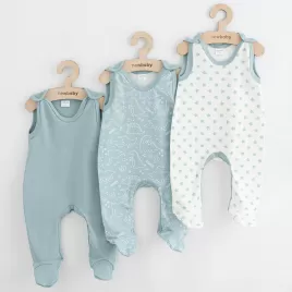 New Baby Kojenecké dupačky Classic II Uni 3ks mátová