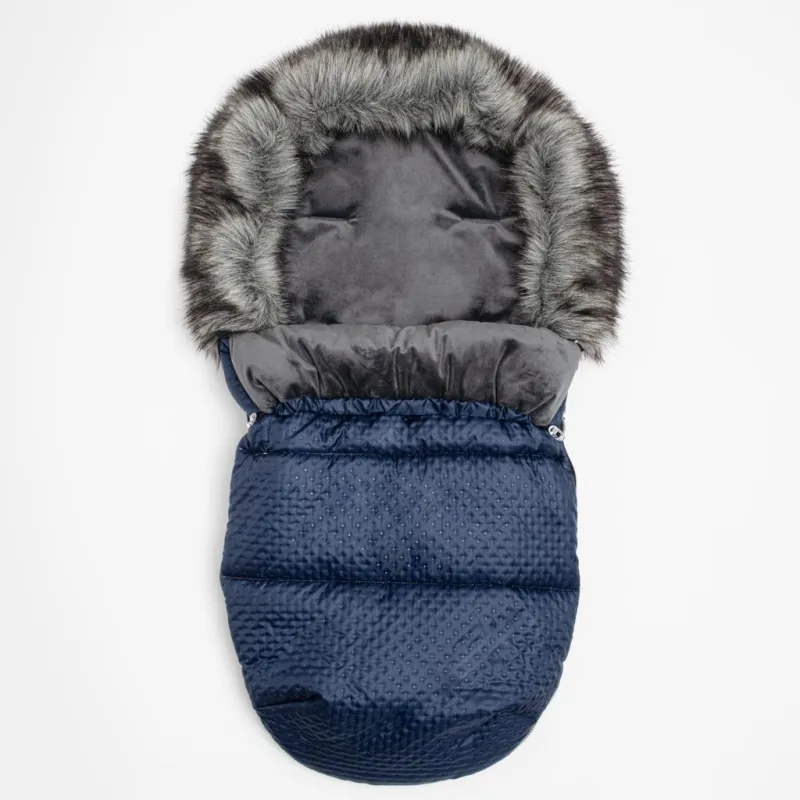 New Baby Zimní fusak Lux Fleece blue