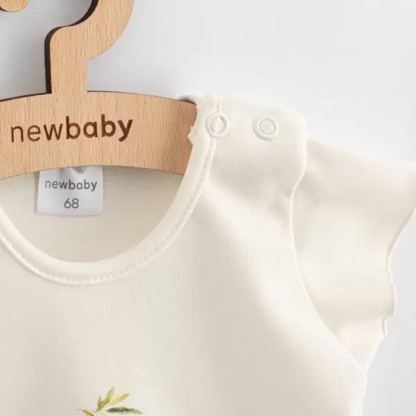 New Baby Kojenecké šaty z organické bavlny s krátkým rukávem Olivy