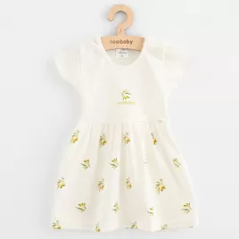 New Baby Kojenecké šaty z organické bavlny s krátkým rukávem Olivy