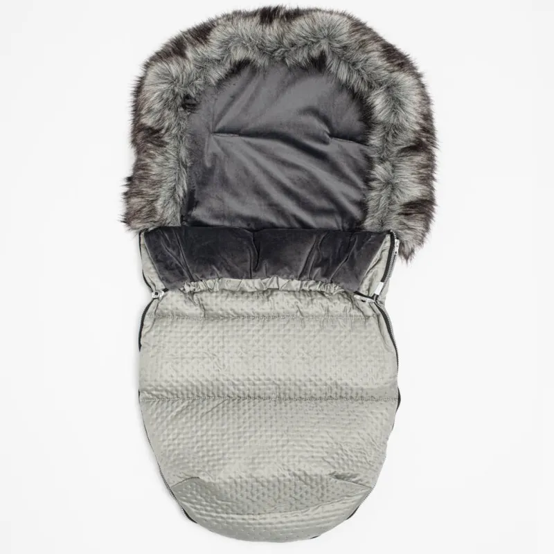 New Baby Zimní fusak Lux Fleece grey
