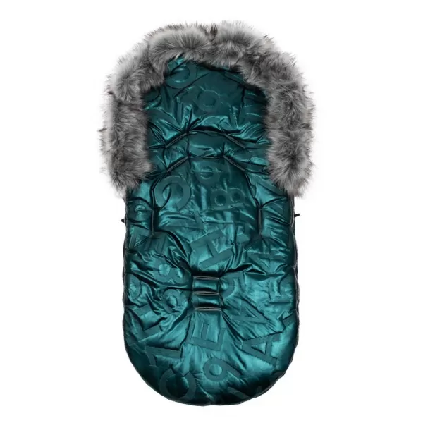 New Baby Luxusní fusak s kožíškem zelený