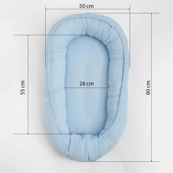 New Baby Mušelínové hnízdečko pro miminko bílé