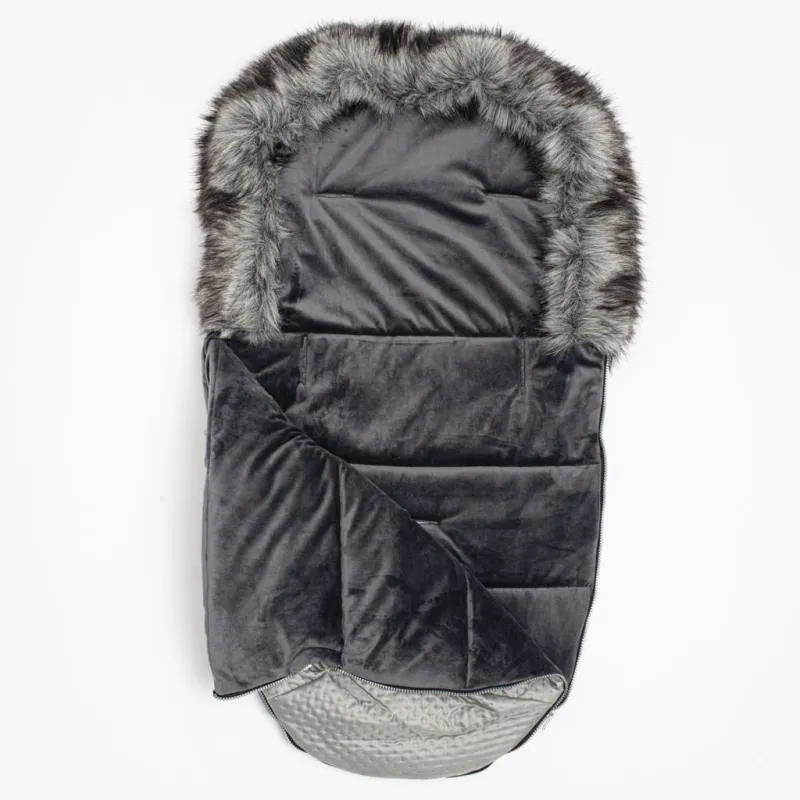 New Baby Zimní fusak Lux Fleece grey