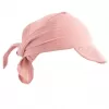 New Baby Dětský letní mušelínový šátek s kšiltem pink