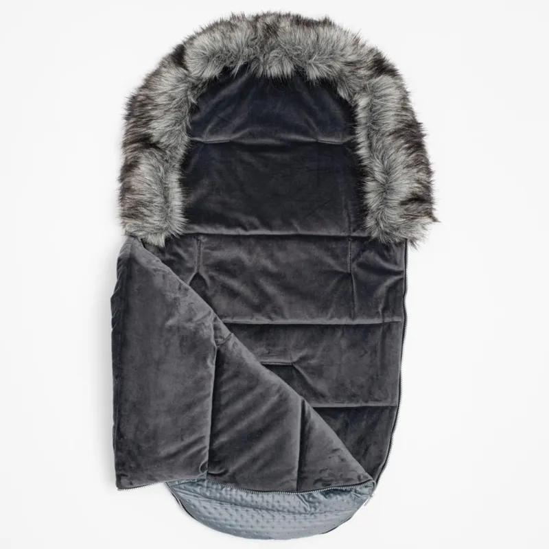 New Baby Zimní fusak Lux Fleece graphite