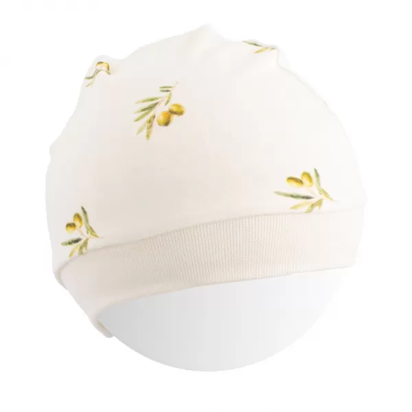 New Baby Kojenecká čepička z organické bavlny Olivy