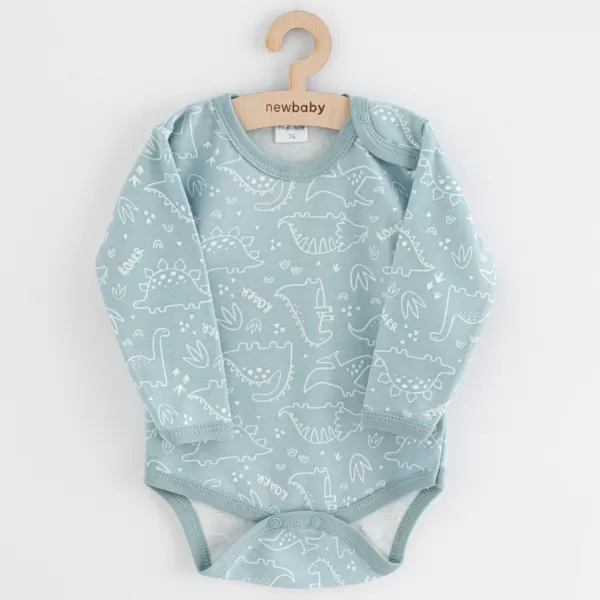 New Baby Kojenecké body Classic II dino mátový