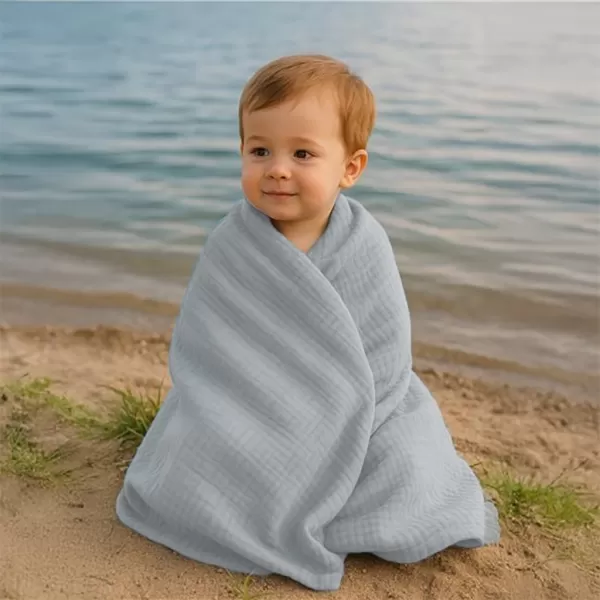 New Baby Dětská mušelínová deka 70x100 cm grey