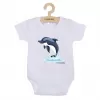 New Baby Dětské body s potiskem Dolphin- krátký rukáv