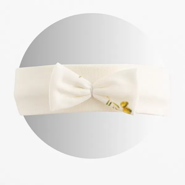 New Baby Kojenecká čelenka z organické bavlny Olivy