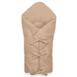 New Baby Klasická šněrovací zavinovačka cappuccino