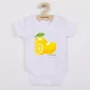 New Baby Dětské body s potiskem Lemon - krátký rukáv