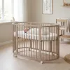New Baby Dětská rostoucí postýlka 3v1 oválná + matrace kašmírová