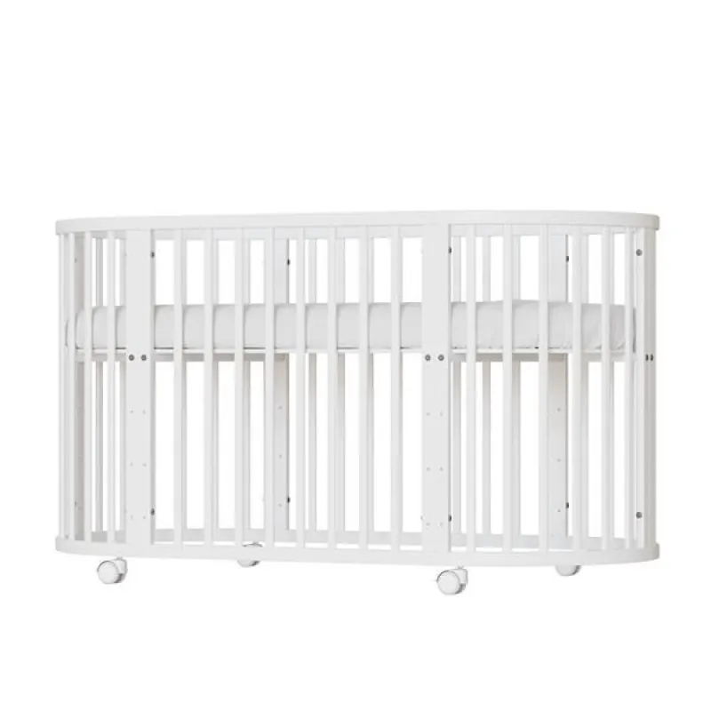 New Baby Dětská rostoucí postýlka 3v1 oválná + matrace