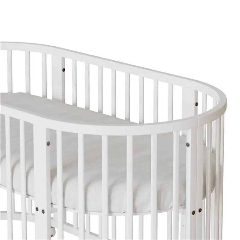 New Baby Dětská rostoucí postýlka 3v1 oválná + matrace