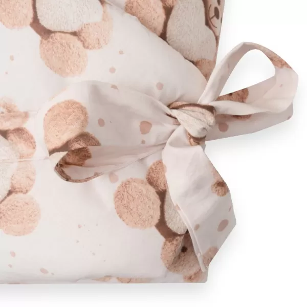 New Baby Dětská zavinovačka Love Teddy bear 80x80 cm beige
