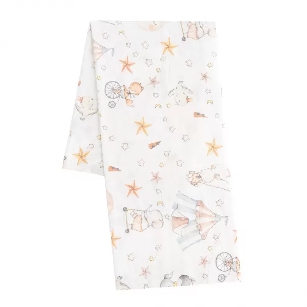 New Baby Flanelová plena s potiskem circus