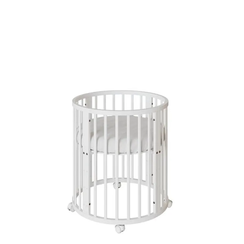 New Baby Dětská rostoucí postýlka 3v1 oválná + matrace