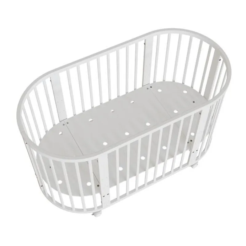 New Baby Dětská rostoucí postýlka 3v1 oválná + matrace