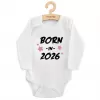 New Baby Dětské body s potiskem BORN IN 2026 pink