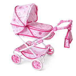 New Baby Dětský kočárek pro panenky 2v1 Monika Flowers