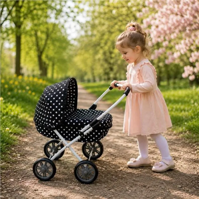 New Baby Dětský kočárek pro panenky Anička black