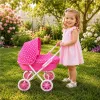 New Baby Dětský kočárek pro panenky Anička růžový