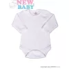 New Baby Body dlouhý rukáv - bílé