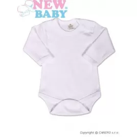 New Baby Body dlouhý rukáv - bílé